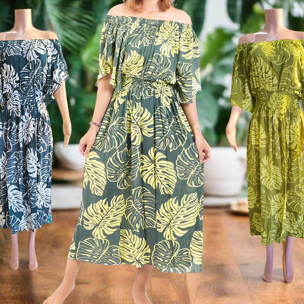 Monstera Maxi Dress (Fits S/M)